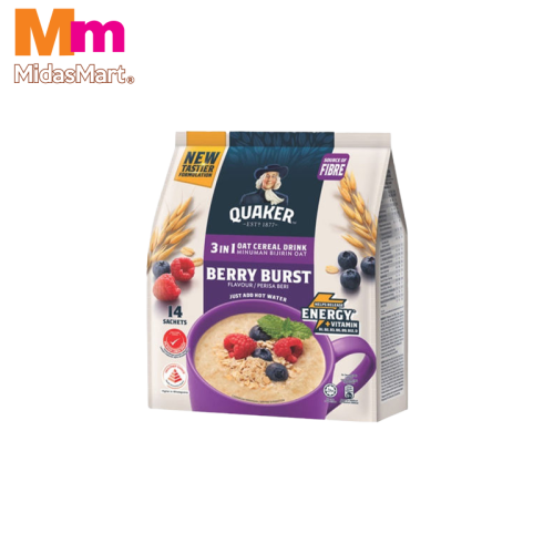 QUAKER BERRY BURST INSTANT OAT MEAL (14S X 28G)