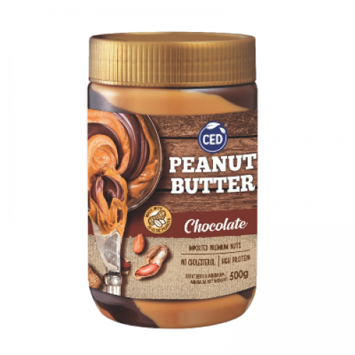 CED PEANUT BUTTER CHOC STRIPES 1X500G