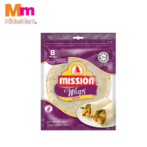 MISSION WRAPS GARLIC 1X360G