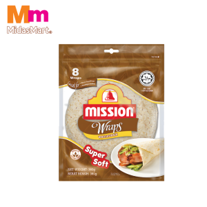 MISSION WRAPS WHOLEGRAIN 1X360G