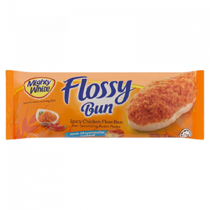 M /WHITE FLOSSY BUN SPICY C/FLOSS 1X65G