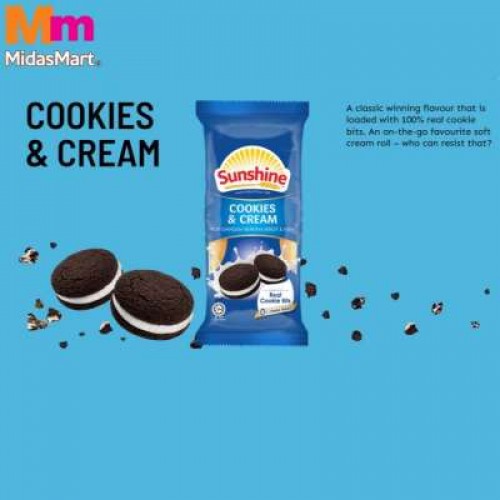 SUNSHINE COOKIES & CREAM ROLLS 52G