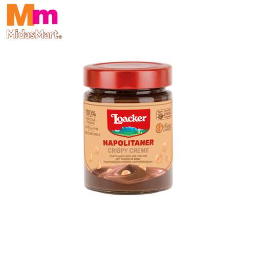 LOACKER NAPOLITANER CRISPY HAZELNUT CREAM SPREAD (270G)