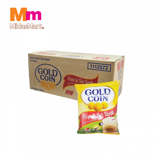 Gold Coin Kopi & Teh Tarik Sweetened Creamer Pouch 8X2.5
