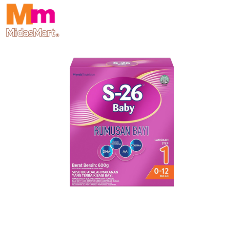 S-26 STANDARD STEP 1 INFANT FORMULA (600G)