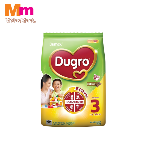 DUMEX DUGRO FORMULATED MILK POWDER  STEP 3 - CHOCOLATE FLAVO