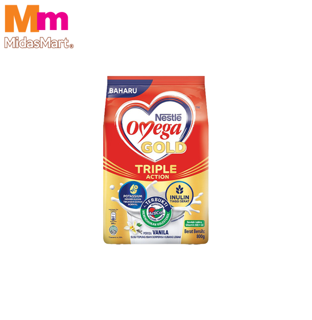 NESTLE OMEGA PLUS GOLD MILK POWDER (800G)