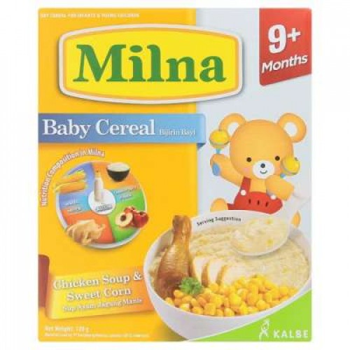 MILNA BABY CRL C/SOUP & SWT CORN 1X120G