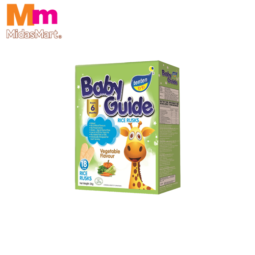 BABY GUIDE RICE RUSKS - VEGETABLE (36G)