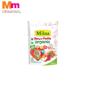 MILNA NATURE PUFFS ORGANIC APPLE & MIXED BERRIES (15G)