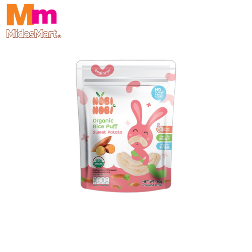 NOBI ORGANIC RICE PUFFS SWEET POTATO (40G)