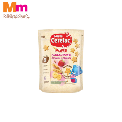 NESTLE CERELAC PUFFS BANANA STRAWBERRY (50G)