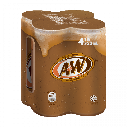 A&W SARSAPARILLA 4X320ML