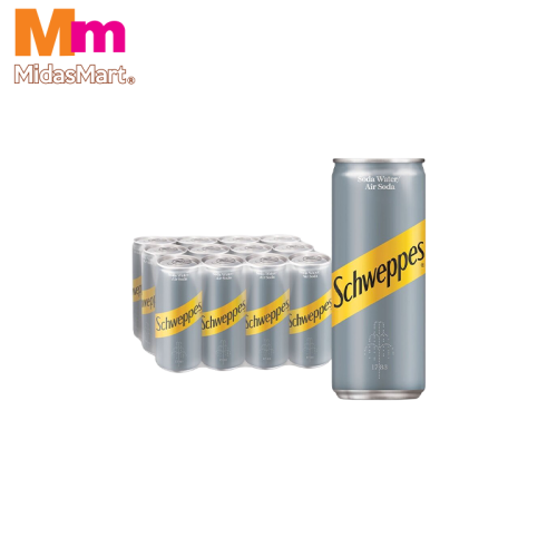 SCHWEPPES SODA WATER CASE (12 X 320ML)