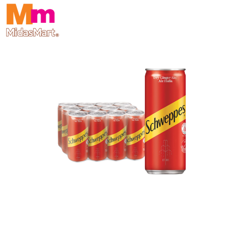 SCHWEPPES GINGER ALE CASE (12 X 320ML)