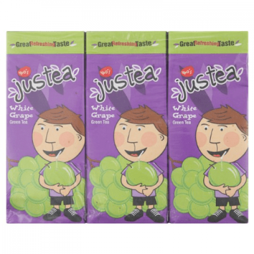 JUSTEA GREEN TEA WHITE GRAPE 1X6X250ML