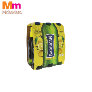BARBICAN NON-ALCOHOLIC MALT DRINK LEMON PACK (6 X 330ML)