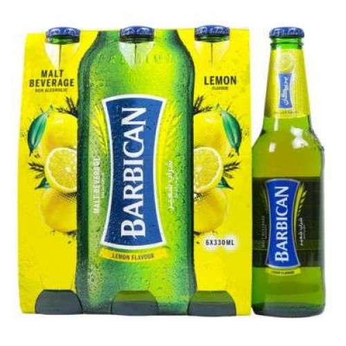 BARBICAN NON-ALC MALT LEMON 6X330ML