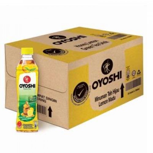 OYOSHI PET G/TEA HONEY LEMON 24X380ML