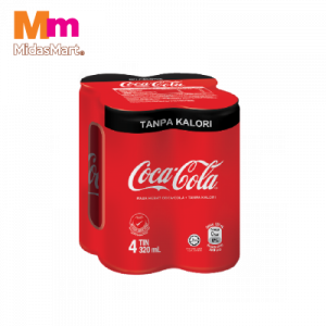 COCA-COLA ZERO CAN 4X320ML