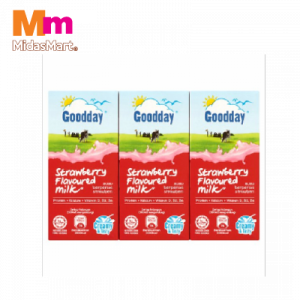 GOOD DAY UHT STRAWBERRY MILK 1X6X200ML GOOD DAY UHT STRAWBERRY MILK 1X6X200ML