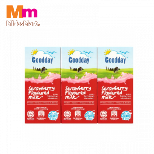 GOOD DAY UHT STRAWBERRY MILK 1X6X200ML GOOD DAY UHT STRAWBERRY MILK 1X6X200ML