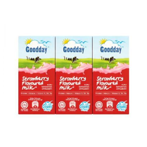 GOOD DAY UHT STRAWBERRY MILK 1X6X200ML