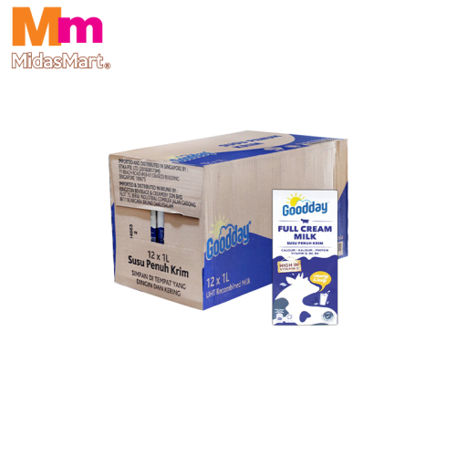 GOODDAY UHT FULL CREAM MILK CASE (12 X 1L)
