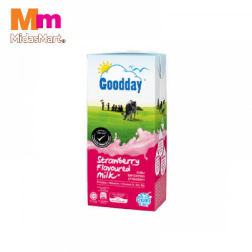 GOOD DAY UHT STRAWBERRY MILK 1X1LIT