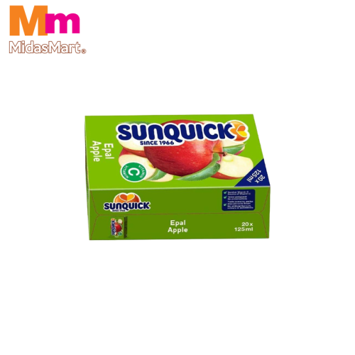 SUNQUICK APPLE FRUIT DRINK VALUE PACK (4 X 5 X 125ML)