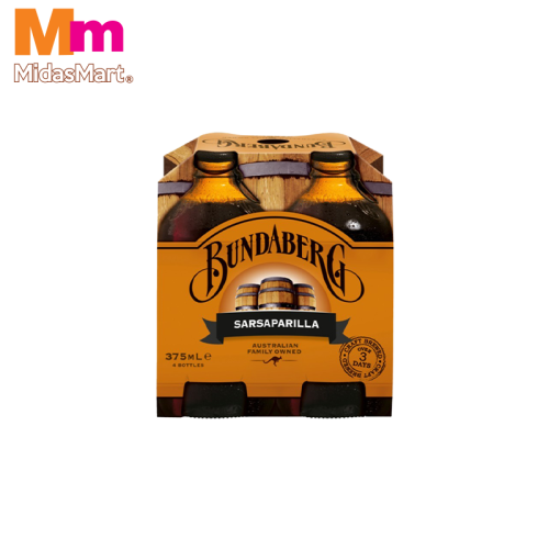 BUNDABERG SARSAPARILLA PACK (4 X 375ML)