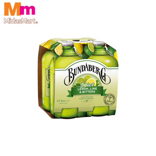 BUNDABERG LEMON LIME AND BITTERS MULTIPACK (4 x 375ML)