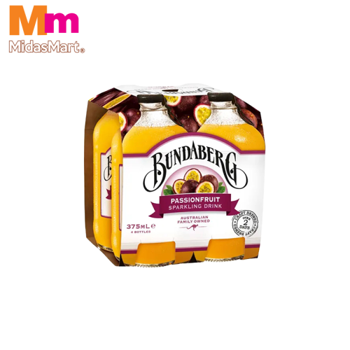 BUNDABERG SPARKLING PASSION FRUIT MULTIPACK (4 x 375ML)