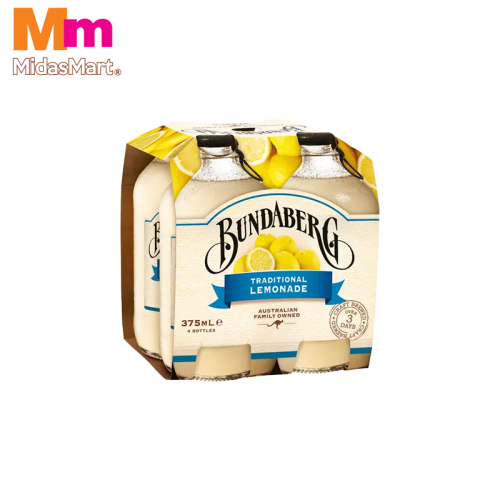 BUNDABERG TRADITIONAL LEMONADE MULTIPACK (4 x 375ML)