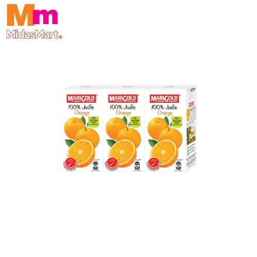 MARIGOLD 100% JUICE ORANGE PACK (3 X 200ML)