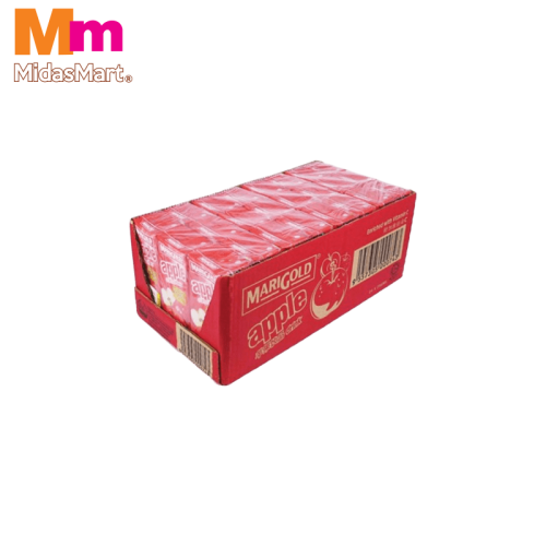 MARIGOLD UHT JUICE APPLE LESS SUGAR WHOLESALE PACK (4 PACKS OF 6 X 250ML)