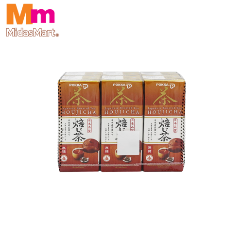 POKKA HOUJICHA ROASTED GREEN TEA MULTIPACK (6 x 250ML)