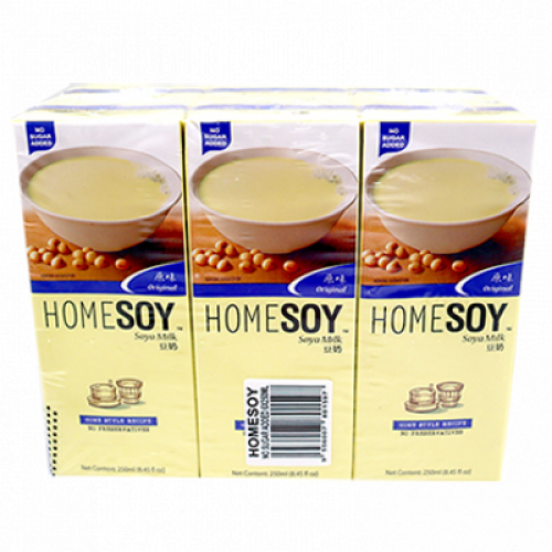 HOMESOY NO SUGAR ADDED 1X6X250ML