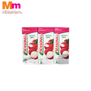 F&N SEASONS LYCHEE FRUIT DRINK PACK (6 X 250ML)