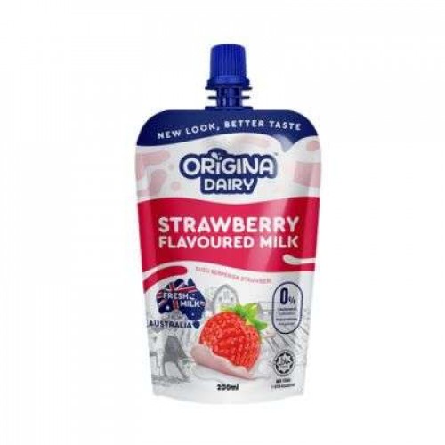 ORIGINA DAIRY STRAWBERRY MILK 1X200ML 