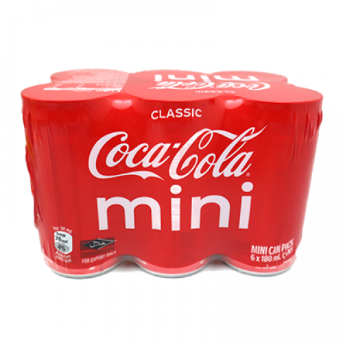 COCA COLA CAN CLASSIC MINI 6X180ML