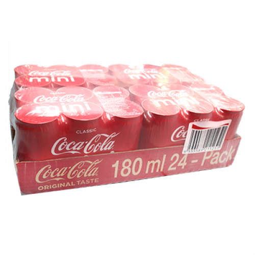 COCA COLA CAN CLASSIC MINI 24X180ML 