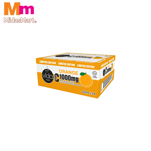 VIDA C ORANGE SPARKLING DRINK CARTON BOX (24 X 325ML)