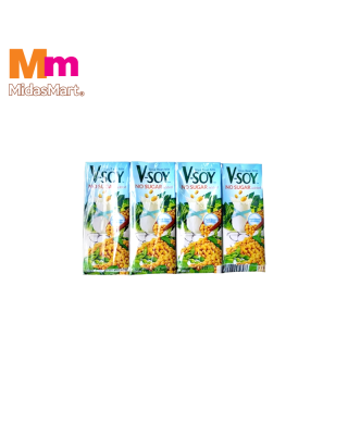 V-SOY NO SUGAR ADDED SOY MILK (4 X 200ML)