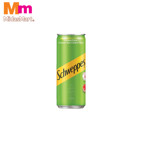 SCHWEPPES LEMON LIME SODA CAN (320ML)