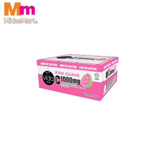 VIDA C PINK GUAVA SPARKLING DRINK CARTON BOX (24 X 325ML)