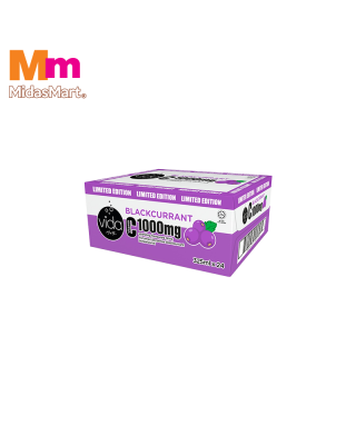 VIDA C BLACKCURRANT SPARKLING DRINK CARTON BOX (24 X 325ML)