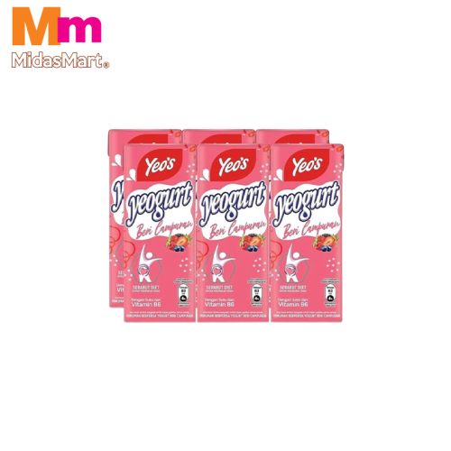 YEO'S YEOGURT MIXED BERRIES PACK (6 X 250ML)
