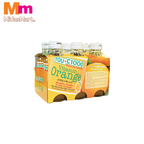 YOU C 1000 VITAMIN DRINKS ORANGE MULTIPACK (6 x 140ML)