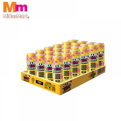 BOOM+ Isotonic Vitamin C Lemon 24x325ml BOOM+ Isotonic Vitamin C Lemon 24x325ml